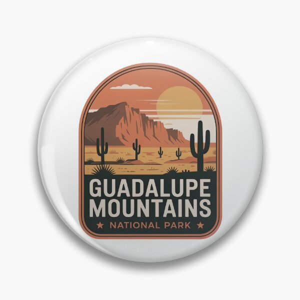 Item preview, Guadalupe Mountains National Park Vintage Travel Badge designed and sold by Teelogic.
