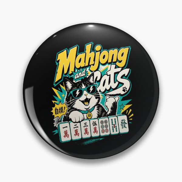 Item preview, Mahjong Social Club Retro Tile Game Design designed and sold by JansenGS.