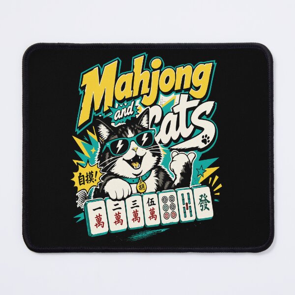 Item preview, Mahjong Social Club Retro Tile Game Design designed and sold by JansenGS.