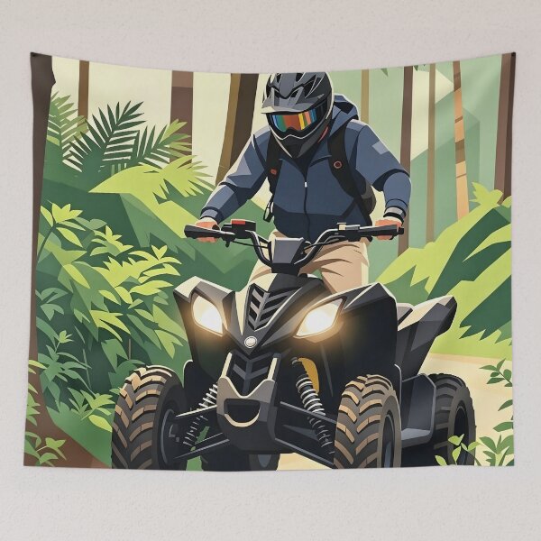 Item preview, ATV Adventure Club | Retro Off-Road Vintage T-Shirt Design designed and sold by Spirit of Siam.