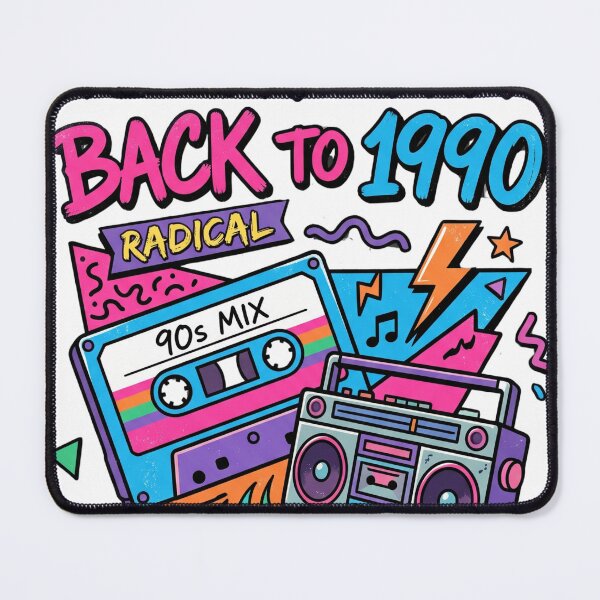 Item preview, Back To 1990 Radical Retro 90s Nostalgia Boombox Cassette designed and sold by rich-moda.