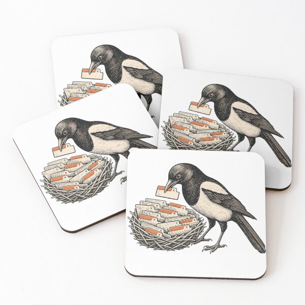 Item preview, Tab-Hoarding Magpie – Funny Browser Tabs Design designed and sold by yagniikd-.