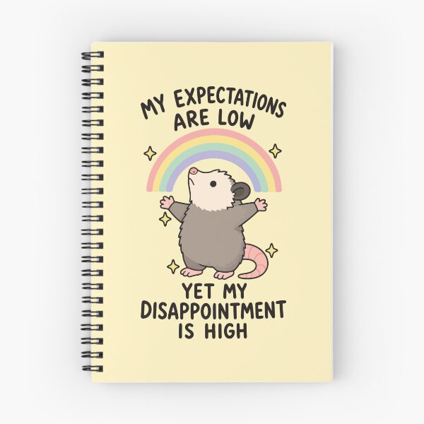 Item preview, Expectations are Low, Disappointment is High - Funny Opossum Rainbow designed and sold by thecatcouch.