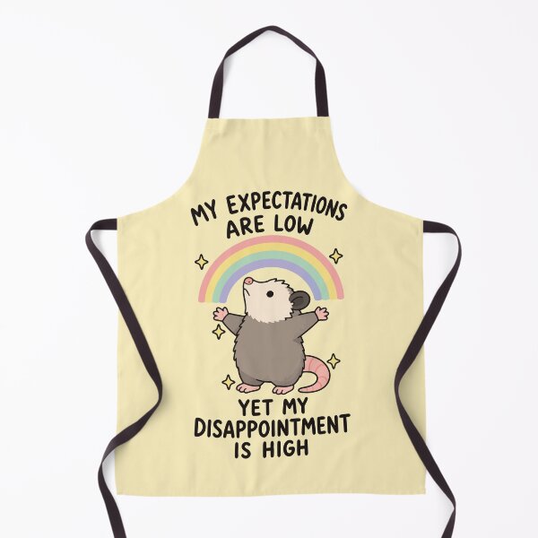 Item preview, Expectations are Low, Disappointment is High - Funny Opossum Rainbow designed and sold by thecatcouch.