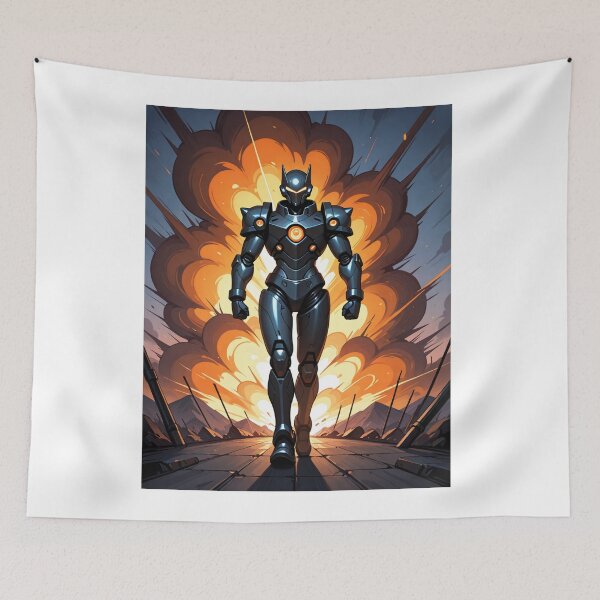 Item preview, Science-Fiction - Cybernetic Warrior, Impressive Futuristic Illustration designed and sold by AnimeShin.