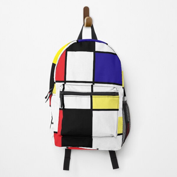 Item preview, Mondrian Art, Minimalist, red white blue yellow black designed and sold by PixDezines.