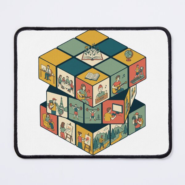 Item preview, Life In Pieces Puzzle Cube designed and sold by WearTheVibe Store.
