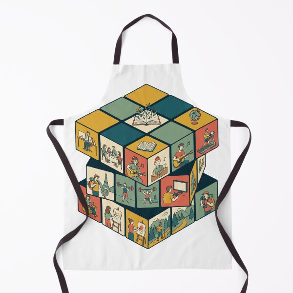 Item preview, Life In Pieces Puzzle Cube designed and sold by WearTheVibe Store.