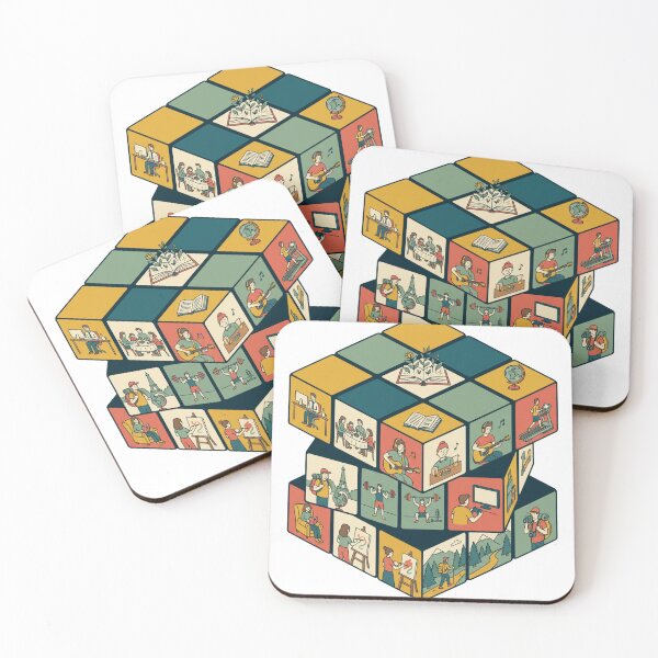 Item preview, Life In Pieces Puzzle Cube designed and sold by WearTheVibe Store.