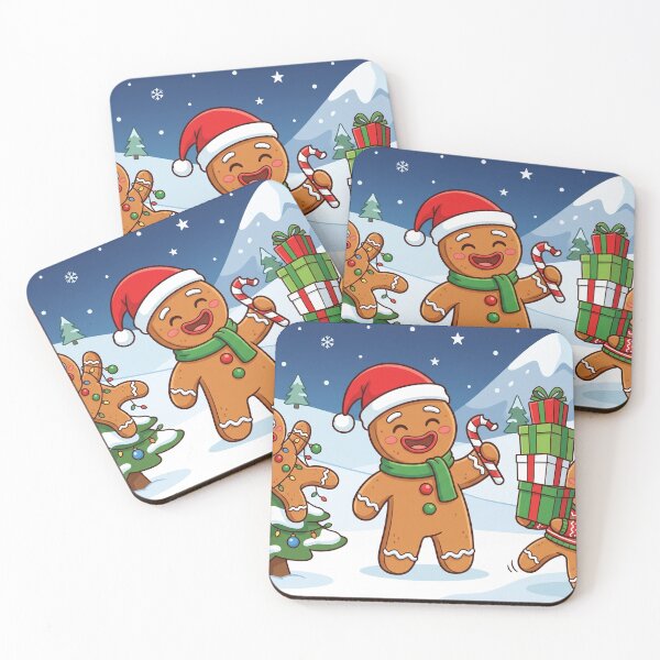 Item preview, funny christmas gingerbread man designed and sold by Softie Sticker Studio.