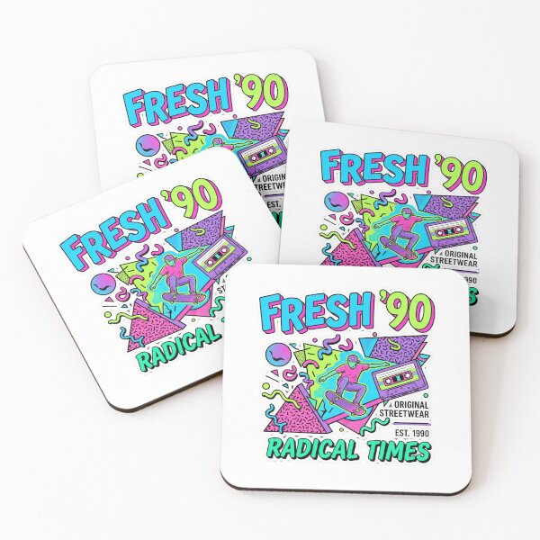 Item preview, Fresh 90 Radical Times Retro Skateboard Streetwear designed and sold by rich-moda.