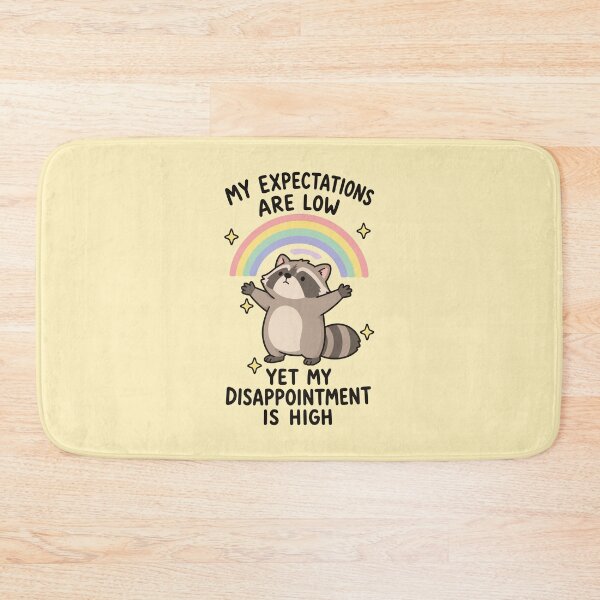 Item preview, Expectations are Low, Disappointment is High - Funny Raccoon Rainbow designed and sold by thecatcouch.