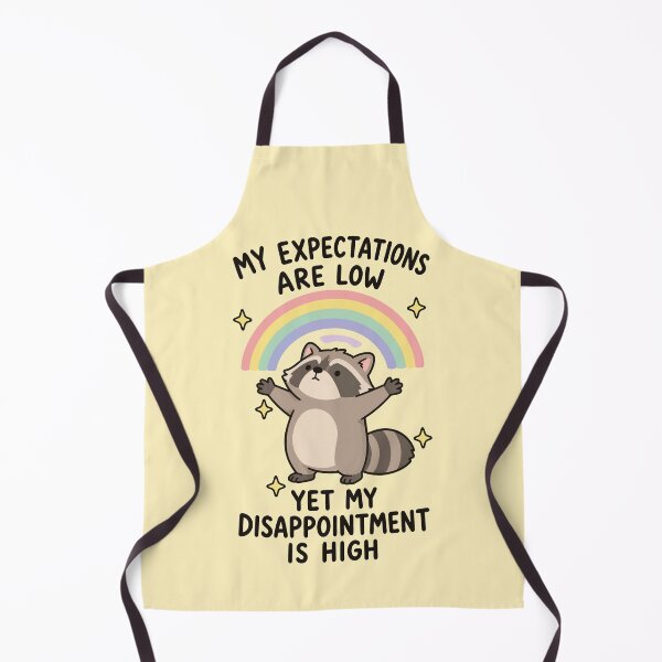 Item preview, Expectations are Low, Disappointment is High - Funny Raccoon Rainbow designed and sold by thecatcouch.