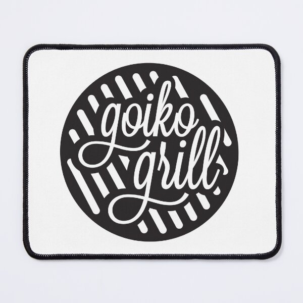 Item preview, Goiko Grill Modern White Script on Black designed and sold by kimgrq.
