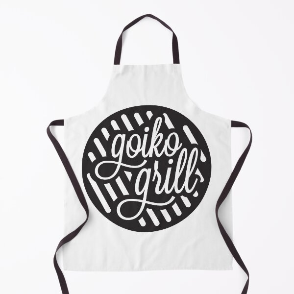 Item preview, Goiko Grill Modern White Script on Black designed and sold by kimgrq.