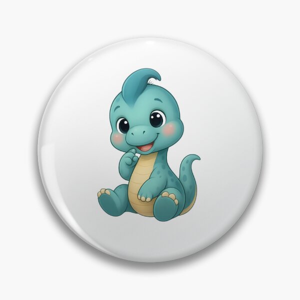 Item preview, Cute Baby Dinosaur Sitting Happy Cartoon Design designed and sold by Velouria Universe.