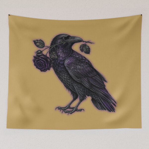 Item preview, Gothic Raven Black Rose designed and sold by W&RParadise.