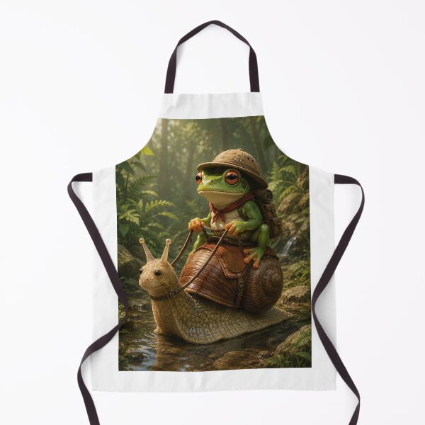 Item preview, Explorer Frog Riding Snail Jungle Trek designed and sold by Jaideep Walia.