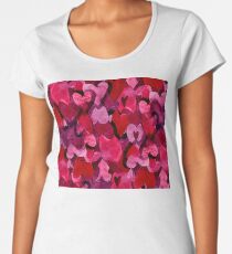 Adorable Watercolor Texture Bright Girly Design Women's Premium T-Shirt