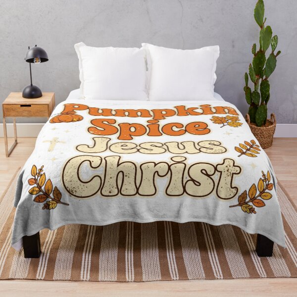 Item preview, Pumpkin Spice & Jesus Christ Retro Fall Christian designed and sold by Yellowriversss.