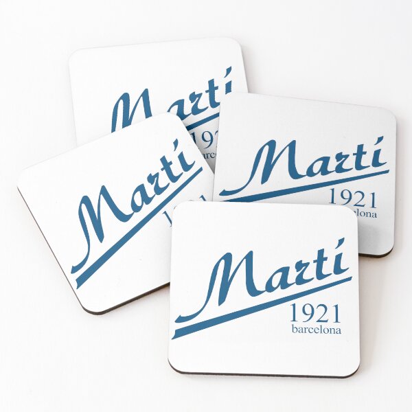 Item preview, Martí Barcelona 1921 Vintage Blue Script Logo designed and sold by kimgrq.