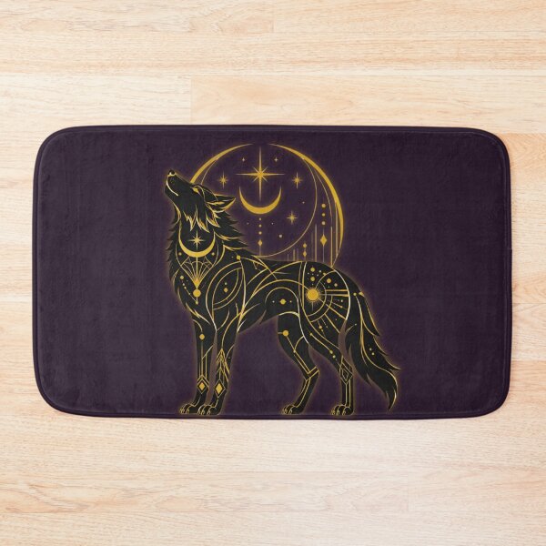 Item preview, Aesthetic Celestial Wolf Art - Neo Deco Geometric Cosmic Design designed and sold by W&RParadise.
