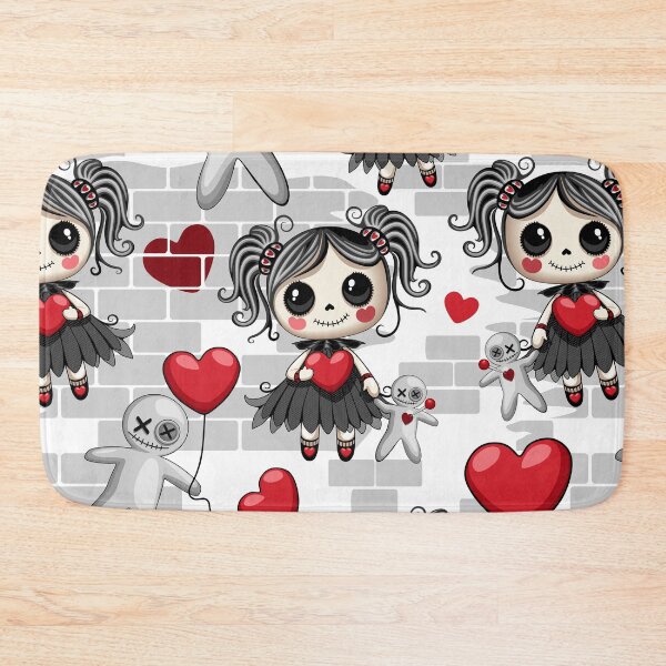 Item preview, Gothic Voodoo Doll in Love Cartoon Character designed and sold by BluedarkArt.