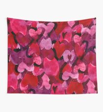 Adorable Watercolor Texture Bright Girly Design Wall Tapestry