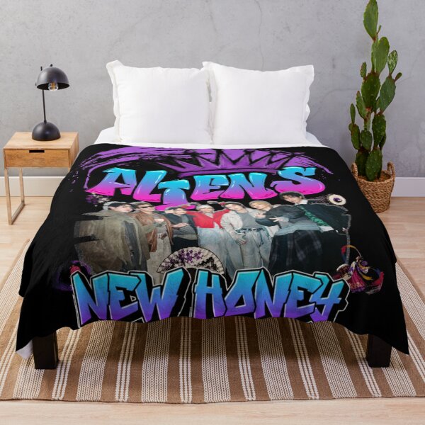 Item preview, BTS Aliens graffiti design designed and sold by ARMYPLUGCO.
