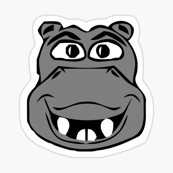 hippopotame pour enfants Sticker