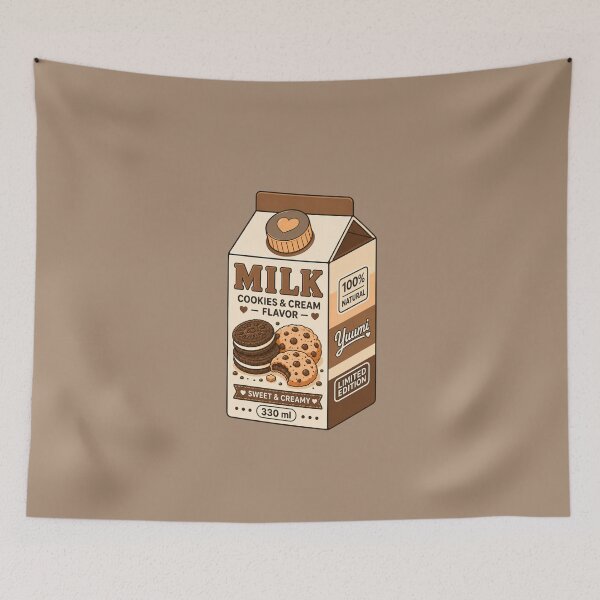 Item preview, Kawaii Cookies & Cream Milk Carton | Cute Dessert Cartoon T-Shirt designed and sold by Aimetoi.