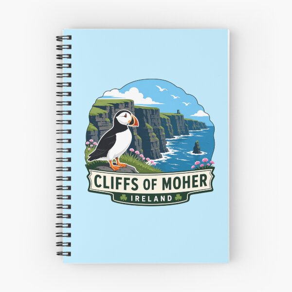 Item preview, Cliffs of Moher, Ireland - Puffin Bird designed and sold by Myra365Art.