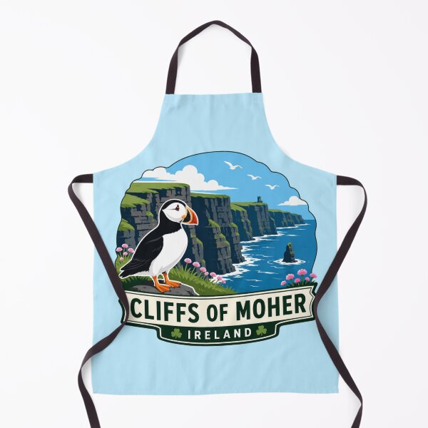 Item preview, Cliffs of Moher, Ireland - Puffin Bird designed and sold by Myra365Art.