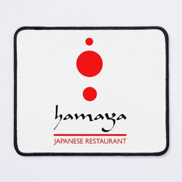 Item preview, Minimalist Red Dot Japanese Restaurant Logo on Black designed and sold by kimgrq.