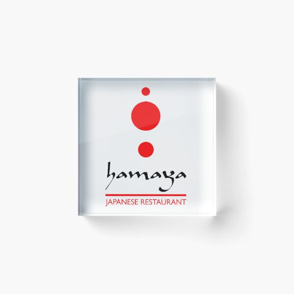 Item preview, Minimalist Red Dot Japanese Restaurant Logo on Black designed and sold by kimgrq.