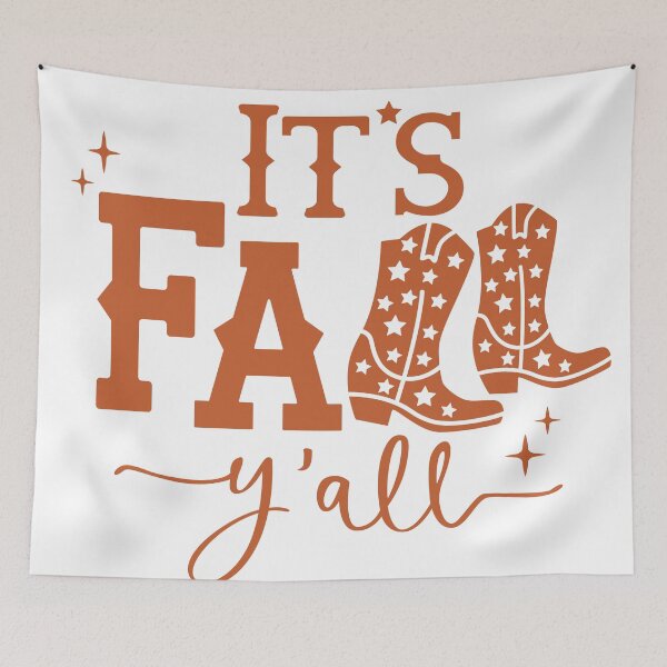 Item preview, It's Fall Y'all Western Cowboy Boots Vintage Autumn Cowgirl designed and sold by RinrinDesigns.