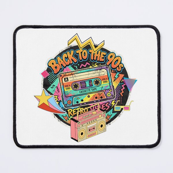 Item preview, Back To The 90s Retro Vibes Cassette Tape Boombox Art designed and sold by rich-moda.