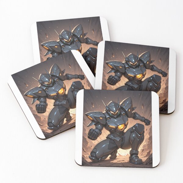 Item preview, Science-Fiction - Stylized Futuristic Mech, Cybernetic Warrior in Action designed and sold by AnimeShin.