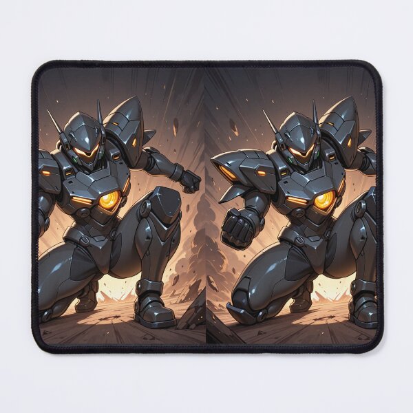 Item preview, Science-Fiction - Stylized Futuristic Mech, Cybernetic Warrior in Action designed and sold by AnimeShin.