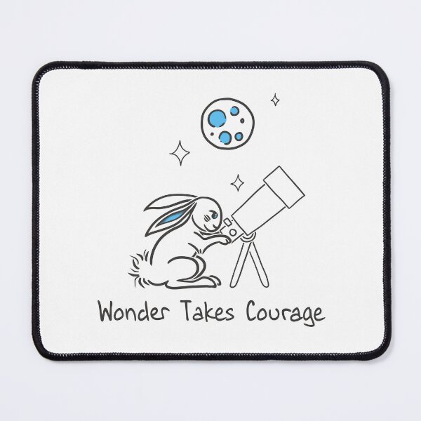 Item preview, Wonder Takes Courage | Bunny Stargazing Illustration designed and sold by Samaya-.