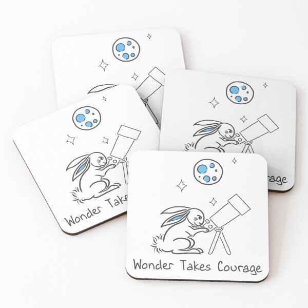 Item preview, Wonder Takes Courage | Bunny Stargazing Illustration designed and sold by Samaya-.