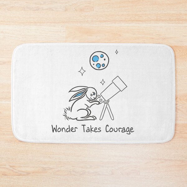 Item preview, Wonder Takes Courage | Bunny Stargazing Illustration designed and sold by Samaya-.