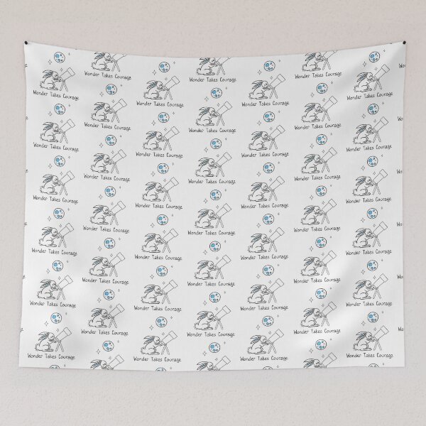 Item preview, Wonder Takes Courage | Bunny Stargazing Illustration designed and sold by Samaya-.