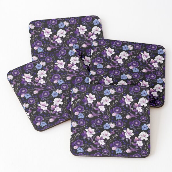 Item preview, Midnight Garden Pattern – Dark Cottagecore Reader designed and sold by · GAMING SOUL ·.
