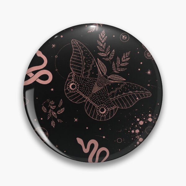 Item preview, Celestial Moth Pattern – Dark Academia Lunar Witch designed and sold by · GAMING SOUL ·.