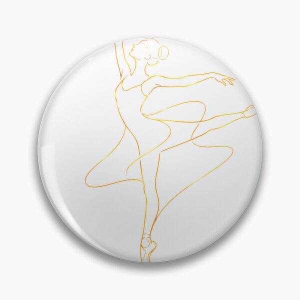 Item preview, Grace in Motion | Minimalist One Line Ballerina Dance T-Shirt designed and sold by CalmMandala.