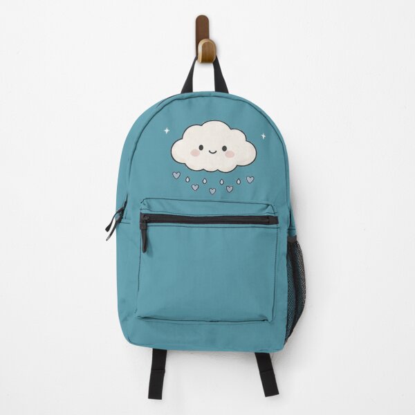 Item preview, Cute Smiling Rain Cloud Raining Hearts Aesthetic designed and sold by Rehnair.