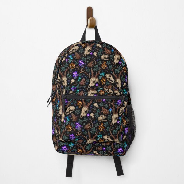 Item preview, Dark Academia Bioluminescent Skulls – Mushroom Pattern designed and sold by · GAMING SOUL ·.