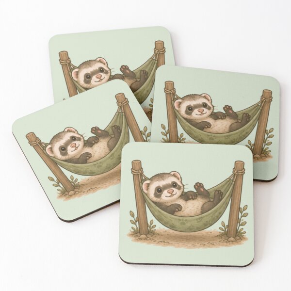 Item preview, Hammock Hangout Ferret designed and sold by MellowMunchkins.