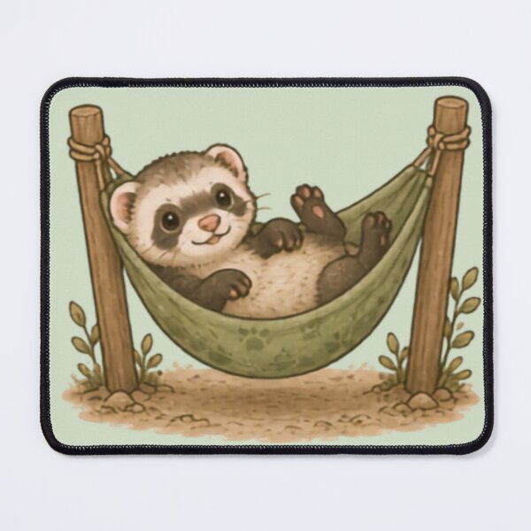Item preview, Hammock Hangout Ferret designed and sold by MellowMunchkins.